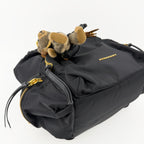 BURBERRY バーバリー Rucksack ラックサック クマ ベア キーチャーム バックパック リュックサック ブラック ナイロン レザー ヴィンテージ レディース 【中古】
