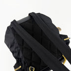 BURBERRY バーバリー Rucksack ラックサック クマ ベア キーチャーム バックパック リュックサック ブラック ナイロン レザー ヴィンテージ レディース 【中古】