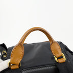 BURBERRY バーバリー Rucksack ラックサック クマ ベア キーチャーム バックパック リュックサック ブラック ナイロン レザー ヴィンテージ レディース 【中古】