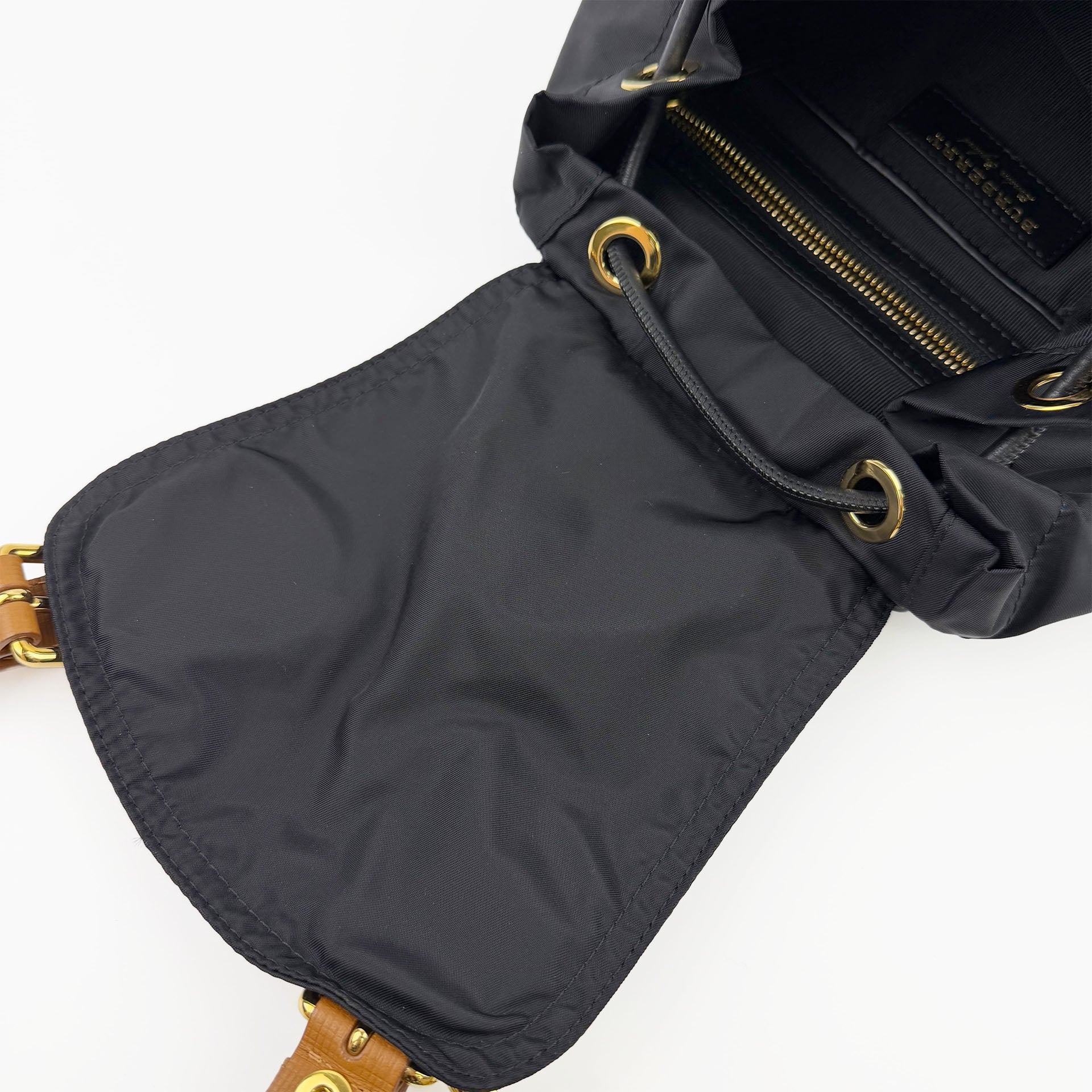 BURBERRY バーバリー Rucksack ラックサック クマ ベア キーチャーム バックパック リュックサック ブラック ナイロン レザー ヴィンテージ レディース 【中古】