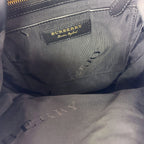 BURBERRY バーバリー Rucksack ラックサック クマ ベア キーチャーム バックパック リュックサック ブラック ナイロン レザー ヴィンテージ レディース 【中古】