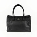 CHANEL シャネル ココマーク 2.55 エグゼクティブ トートバッグ ブラック キャビアスキン 10番台 ヴィンテージ レディース 【中古】