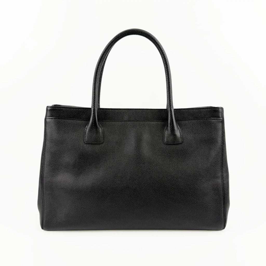 CHANEL シャネル ココマーク 2.55 エグゼクティブ トートバッグ ブラック キャビアスキン 10番台 ヴィンテージ レディース 【中古】