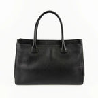CHANEL シャネル ココマーク 2.55 エグゼクティブ トートバッグ ブラック キャビアスキン 10番台 ヴィンテージ レディース 【中古】