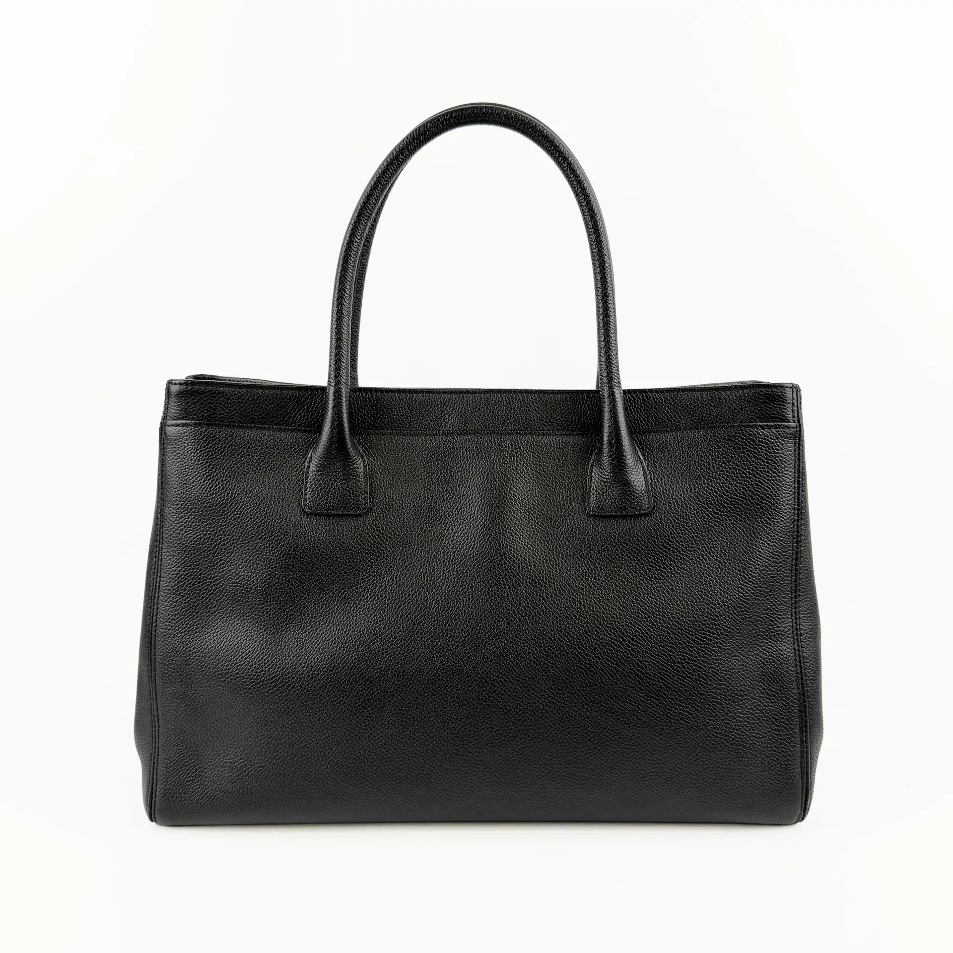 CHANEL シャネル ココマーク 2.55 エグゼクティブ トートバッグ ブラック キャビアスキン 10番台 ヴィンテージ レディース 【中古】