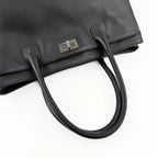 CHANEL シャネル ココマーク 2.55 エグゼクティブ トートバッグ ブラック キャビアスキン 10番台 ヴィンテージ レディース 【中古】
