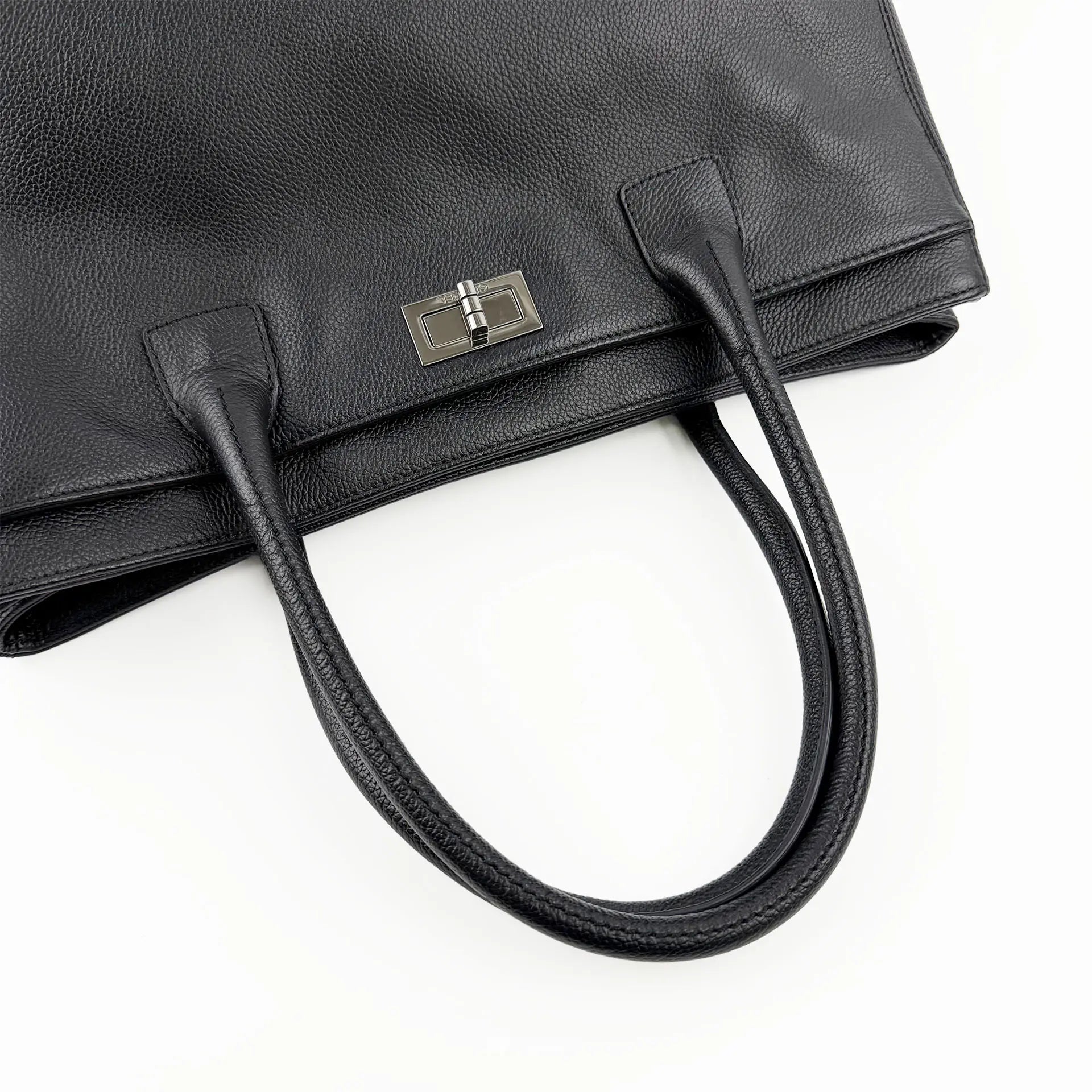 CHANEL シャネル ココマーク 2.55 エグゼクティブ トートバッグ ブラック キャビアスキン 10番台 ヴィンテージ レディース 【中古】
