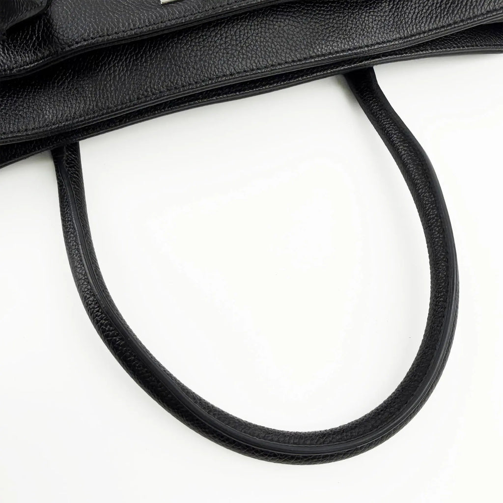 CHANEL シャネル ココマーク 2.55 エグゼクティブ トートバッグ ブラック キャビアスキン 10番台 ヴィンテージ レディース 【中古】