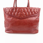 MIU MIU ミュウミュウ VIT.SHINE TRAP ヴィッテロ シャイン トラップ ハンドバッグ レッド レザー クラックルレザー ヴィンテージ レディース【中古】