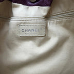 CHANEL シャネル キャビア31 トートバッグ パープル 13番台 ココマーク ヴィンテージ レディース 【中古】