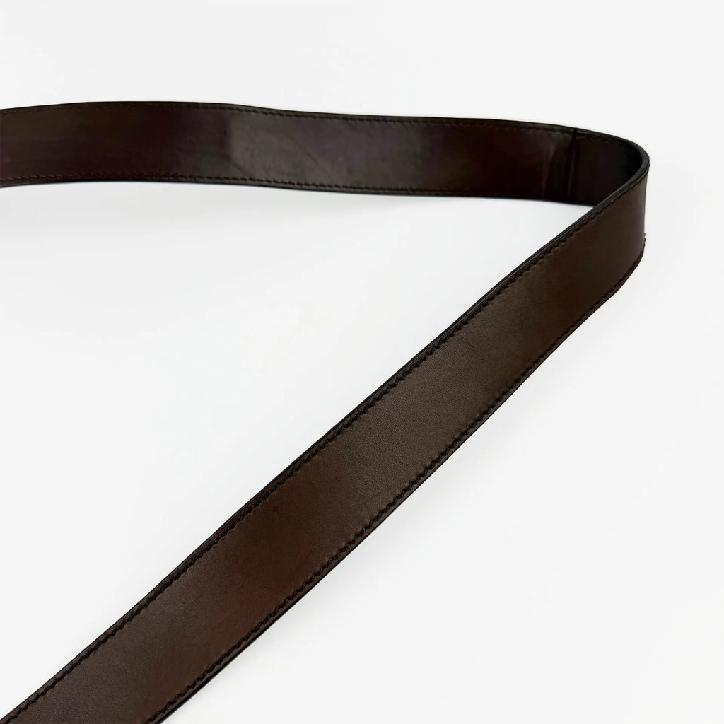 Yves Saint Laurent イヴ・サンローラン メッセンジャーバッグ ショルダーバッグ ブラウン ツイード ヴィンテージ レディース 【中古】