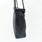Bottega Veneta ボッテガ・ヴェネタ イントレチャート ショルダーバッグ ホーボーバッグ ブラック レザー ヴィンテージ レディース 【中古】