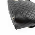 CHANEL シャネル カンボンライン トートバッグ ブラック レザー 9番台 ココマーク ヴィンテージ レディース 【中古】